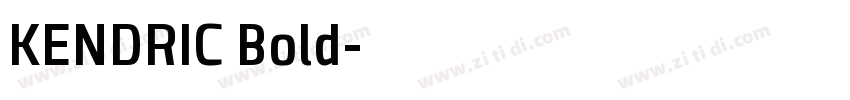 KENDRIC Bold字体转换